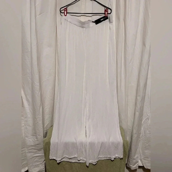 Fashion Nova Breezy Nights Linen Swim Cover Up Pants Womens Sz 2x NWT - Picture 2 of 7